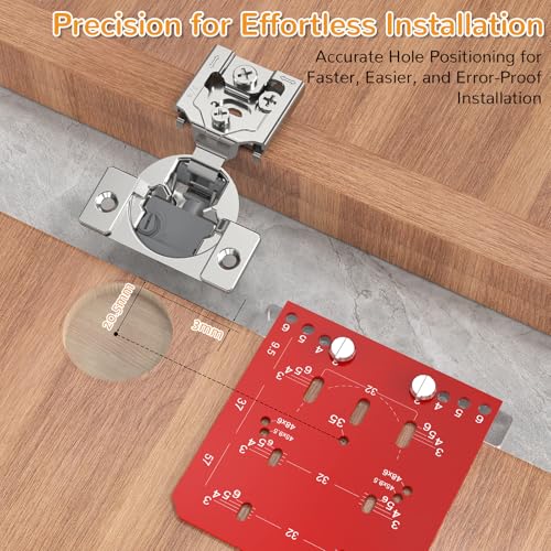 Chibery 10 Pack 34 Overlay 4D Soft Close Cabinet Hinges Concealed Face Frame Adjustable Closing Speed 105 Opening Smooth Slow Hidden Self Closing for Kitchen Corner Cupboard with Template - Image 3