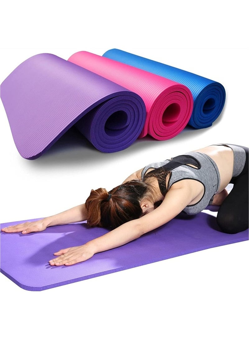 Generic Premium Exercise Non-Slip Yoga Gym Mat Home Workout Floor Exercises Meditation Eco Friendly for Yoga, Pilates  - Image 1