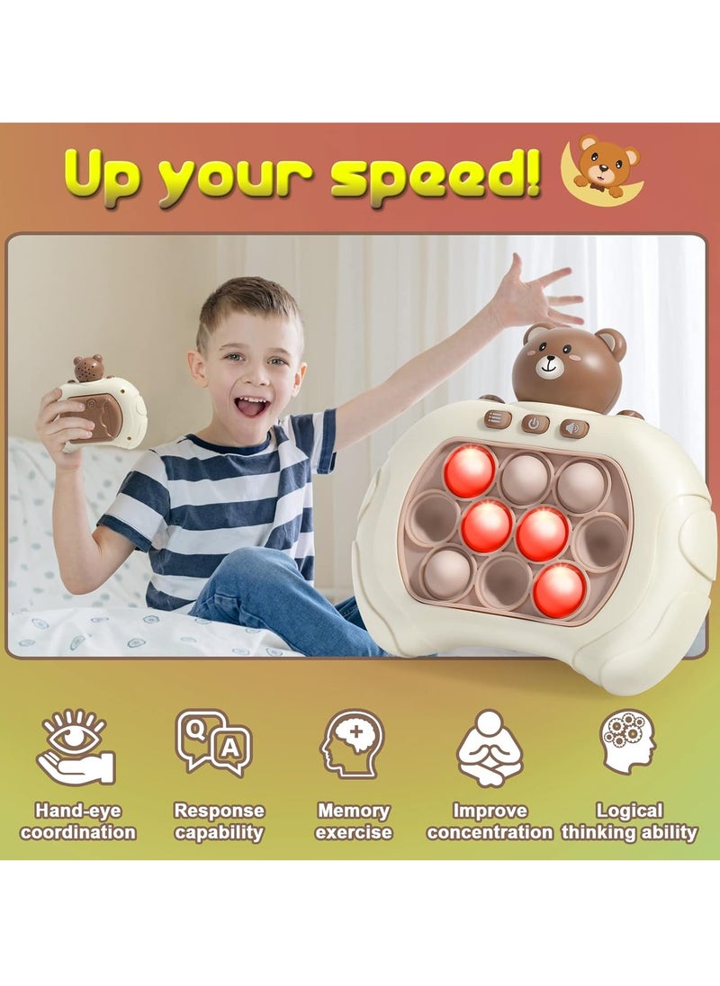 null - Quick Push Pop Game It Fidget Toys Pro for Kids Adults, Handheld Puzzle Game Machine, Squeeze Poppet Sensory Fast Push Bubble Toy - Image 1