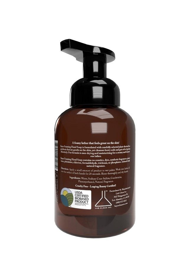 Bayes Foaming Hand Soap Plantderived Aromatic And Nourishing Hand Wash Infused With Natural Essential Oils Usda Certified Biobased 12 Ounce Eucalyptus Lavender - Image 3