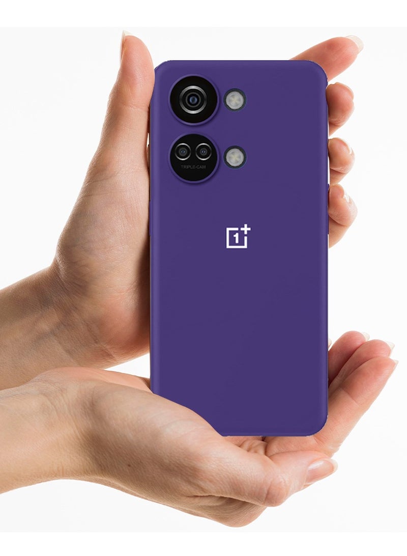 CATANES OnePlus Nord 3 Case Silicone Cover Soft and Durable Comfortable to Grip Soft Flexible Rubber Protective Case Purple - Image 2
