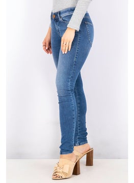 DIESEL Women High Waist Slandy Super Slim Skinny Jeans, Blue Wash  - Image 2
