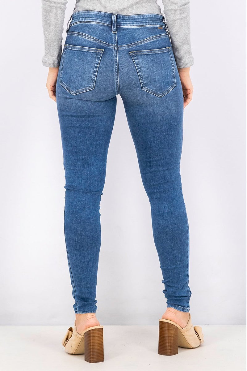 DIESEL Women High Waist Slandy Super Slim Skinny Jeans, Blue Wash - Image 4