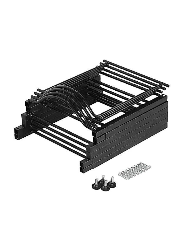 Green Tiger 3-Tier Water Bottle Holder Cooler Jug Rack, 5 Gallon Water Bottle Storage Rack Detachable Heavy Duty Chrome Water Bottle Cabby Rack Caddy Carrier with Holder (Black) - Image 4