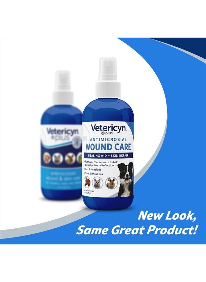 Vetericyn Plus Dog Wound Care Spray | Healing Aid and Skin Repair, Clean Wounds, Relieve Dog Skin Allergies, Safe for All Animals. 8 ounces  - Image 2
