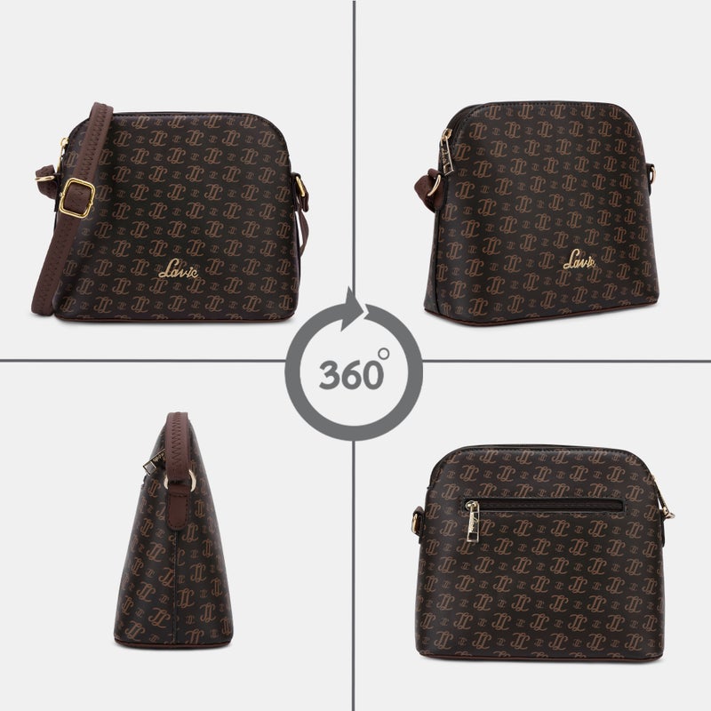 لافي حقيبة أليكسيس النسائية بحمالة كتف شوكولاتة - Image 4