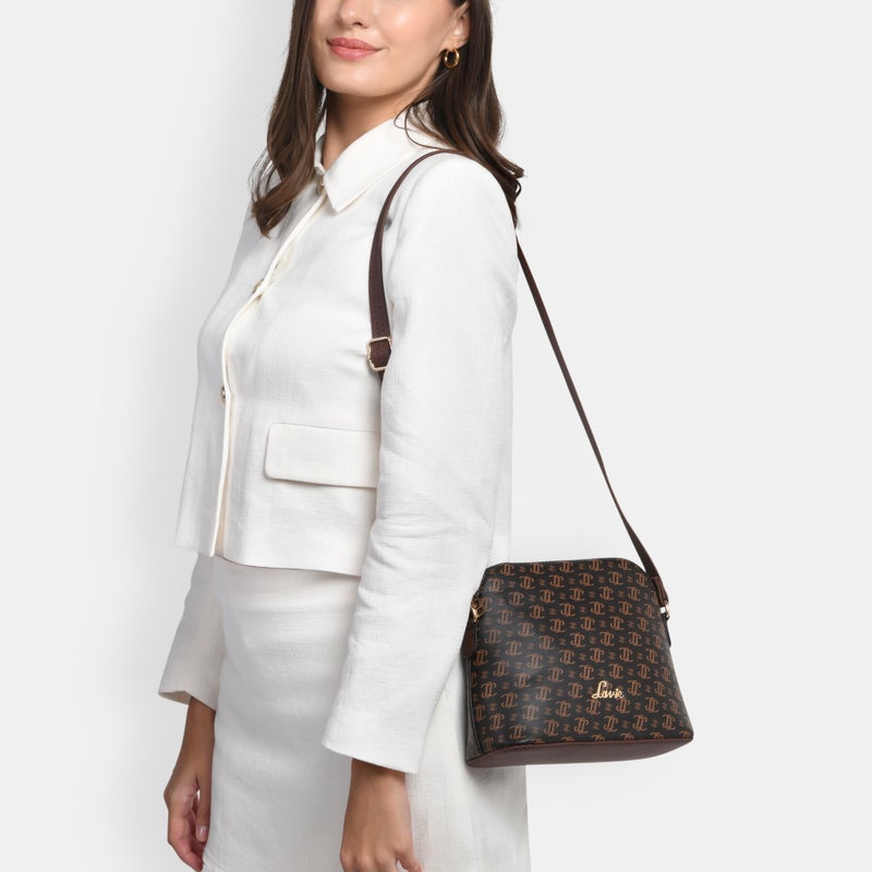 لافي حقيبة أليكسيس النسائية بحمالة كتف شوكولاتة - Image 2