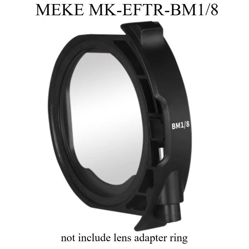 Meke Meike Meke Mk-eftr-bm1/8 Drop-In 1/8 Black Soft Filter for Mk-eftr-c Adapter - Image 1