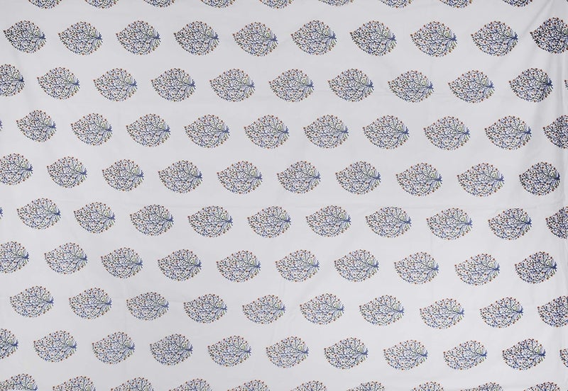 SANI Jaipur Print Handmade Pure Cotton Malmal Dohar Reversible Single 60 90 Inches Floral Paisley Multi A395 - Image 3