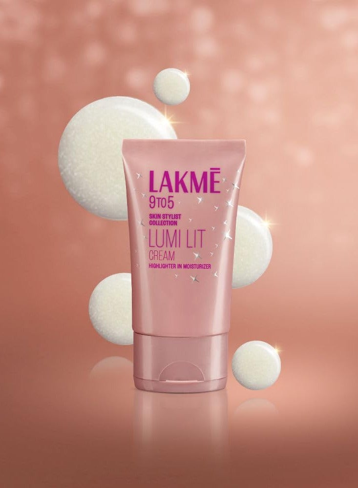 LAKME 9 To 5 Skin Stylist Collection Lumi Fit Cream 30g | Highlighter In Moisturizer | Golden Glaze - Image 3