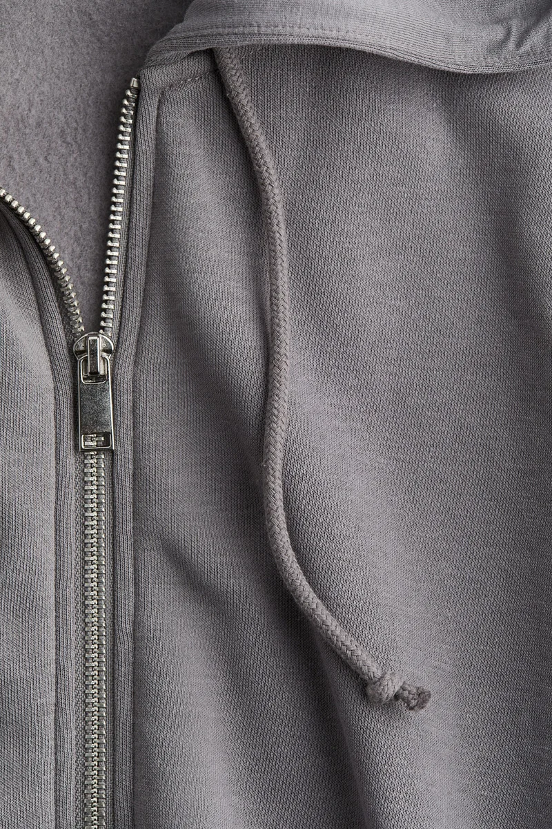 H&M Cropped zip-through hoodie