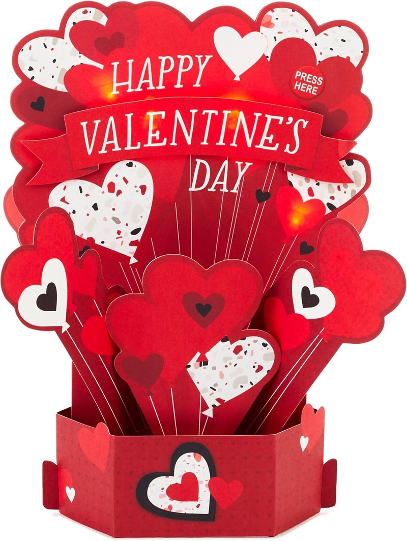 Hallmark Paper Wonder Musical Pop Up Valentine's Day Card - Plays 'Happy' by Pharrell Williams - Image 2