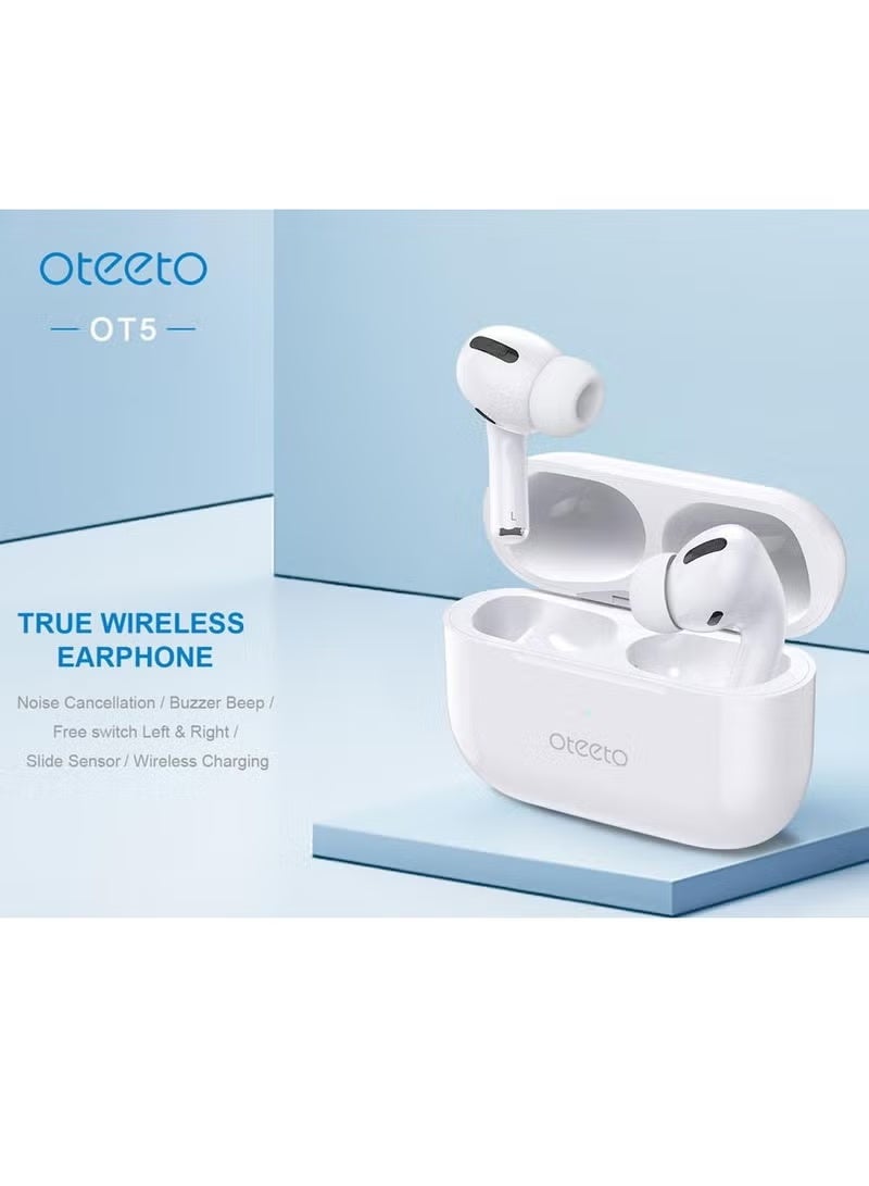 Oteeto OT3 True Wireless Bluetooth Earbuds, Super Bass Sound, HD Clear Mic, Noise Cancellation, Multifunctional Touch Control, Wireless Earphones for Music, Calls & Daily Use - Image 5