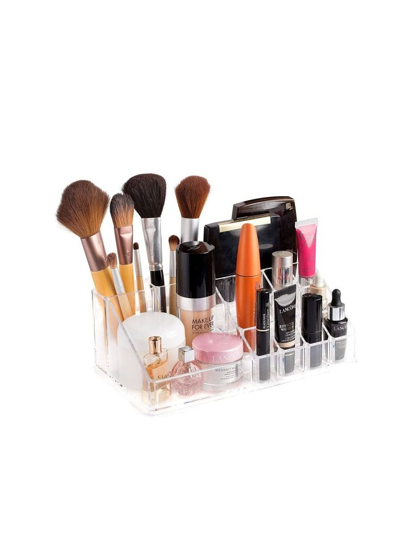 AS SEEN ON TV Acrylic Cosmetic Make Up Storage Drawers Organizer for Vanity and Bathroom Stackable Cosmetic Organizer Countertop with 4 Drawers - Image 5