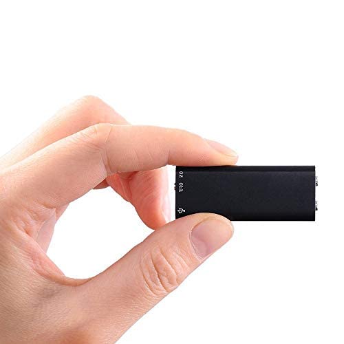 TECHNOVIEW 8GB Mini Small Voice Audio Recorder Super Long Storage Capacity | up to 14 Hours Recording | Date & Time Stamp | Easy to Use | Crystal Clear Digital Recording (8GB) - Image 1