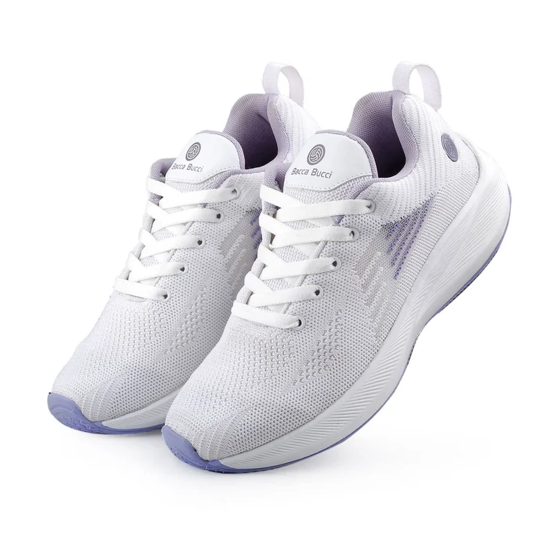 Bacca Bucci White Purple PROWL High-Performance Running and Training Shoes for Women | Best Price UAE