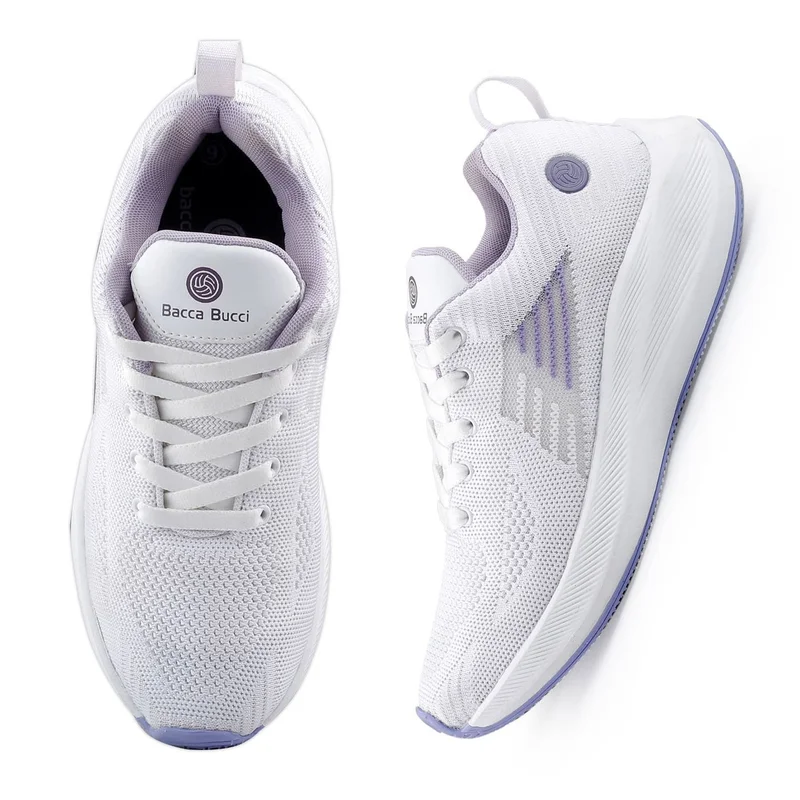 Bacca Bucci White Purple PROWL High-Performance Running and Training Shoes for Women | Best Price UAE