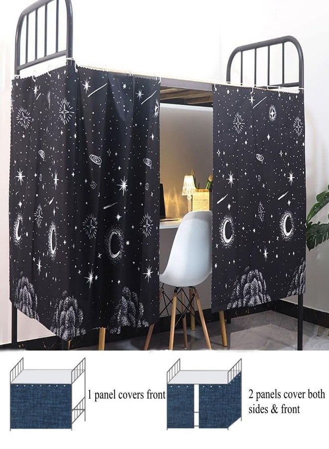 Ibluelover Bunk Bed Curtains Bottom Students Dormitory Bunk Bed Curtains Breathable Dustproof Single Sleeper Blackout Curtain Home Loft Bedding Shading Drapes Lightproof Beds Canopy Tent - Image 2
