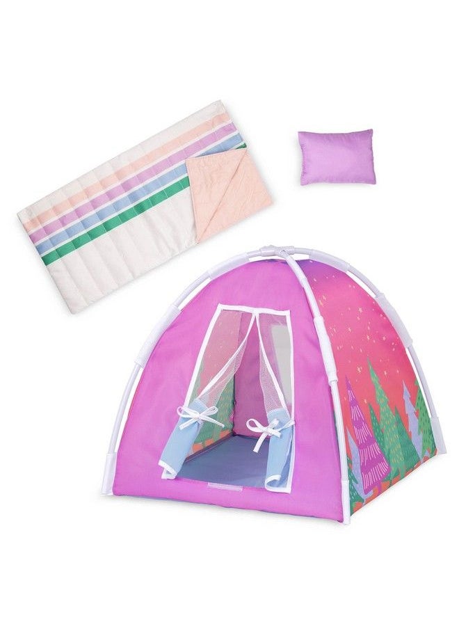 Glitter Girls - Camping Set Colorful Play Tent & Rainbow Sleeping Bag With Pillow 14 Inch Doll Accessories For Kids Ages 3 And Up Children’S Toys - Image 1