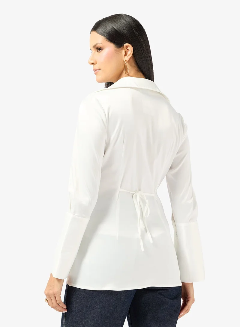 ايلا بلوزة بخصر معقود