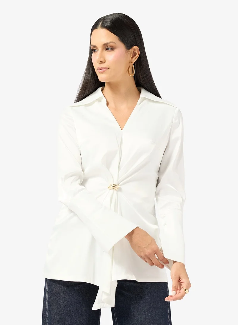 ايلا بلوزة بخصر معقود