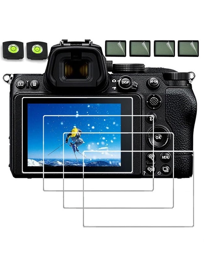 debous - Glass Screen Protector Compatible for Nikon Z 5 6II 7II Z5 Z6II Z7II Z6 II Z7 II Mark II (not z50) Camera,debous Anti-scratch Tempered Glass Hard Protective Film Cover (4pack),include 2 hot show level - Image 1