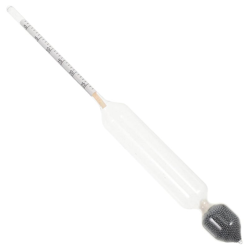 SECFOU Kitchen Milk Lactometer Hydrometer 0-25 Scale Glass Density Tester for Dairy and Liquid Measurement, Convenient Kitchen Supply Tool for Accurate Milk Fat Analysis - Image 1