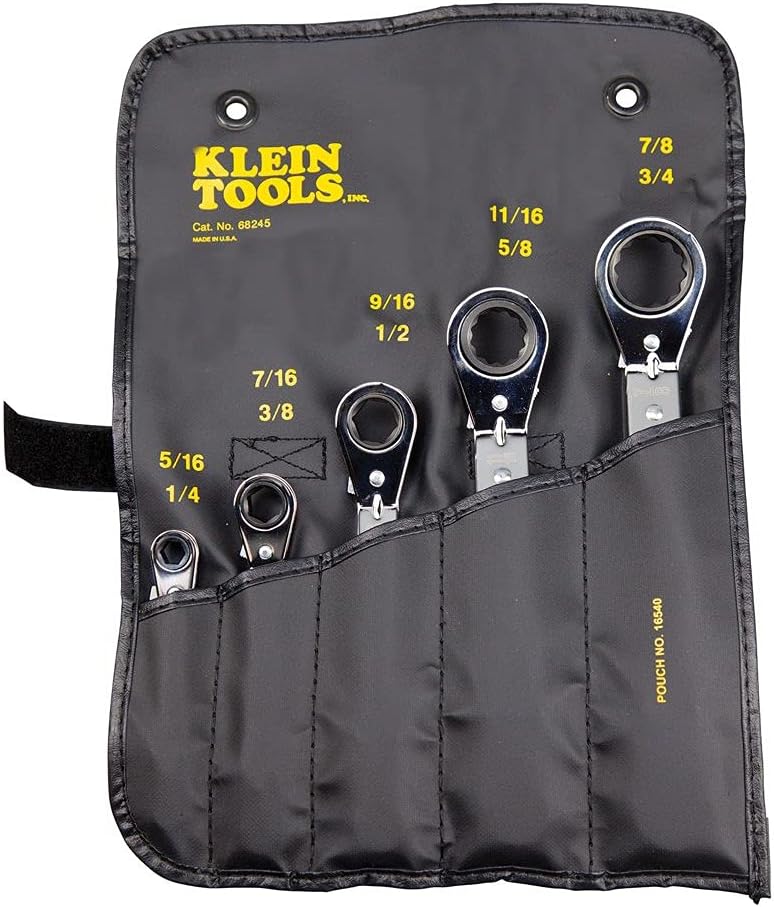Klein Tools 68245 Reversible Ratcheting Box Wrench Set - Image 5