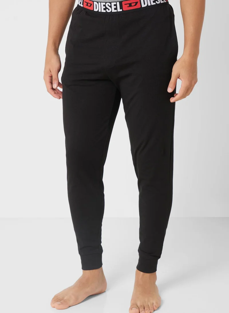 DIESEL Logo Band Cuffed Sweatpants