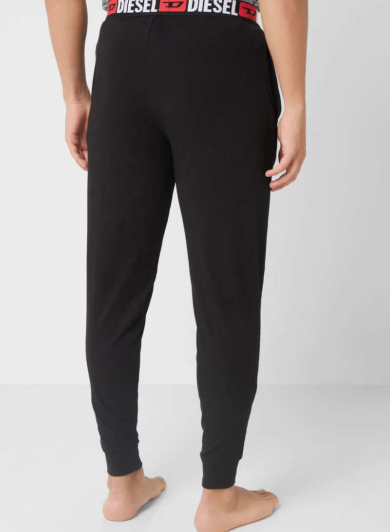 DIESEL Logo Band Cuffed Sweatpants