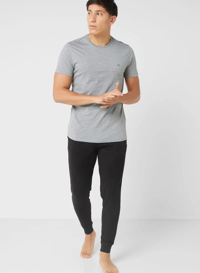 DIESEL Logo Band Cuffed Sweatpants