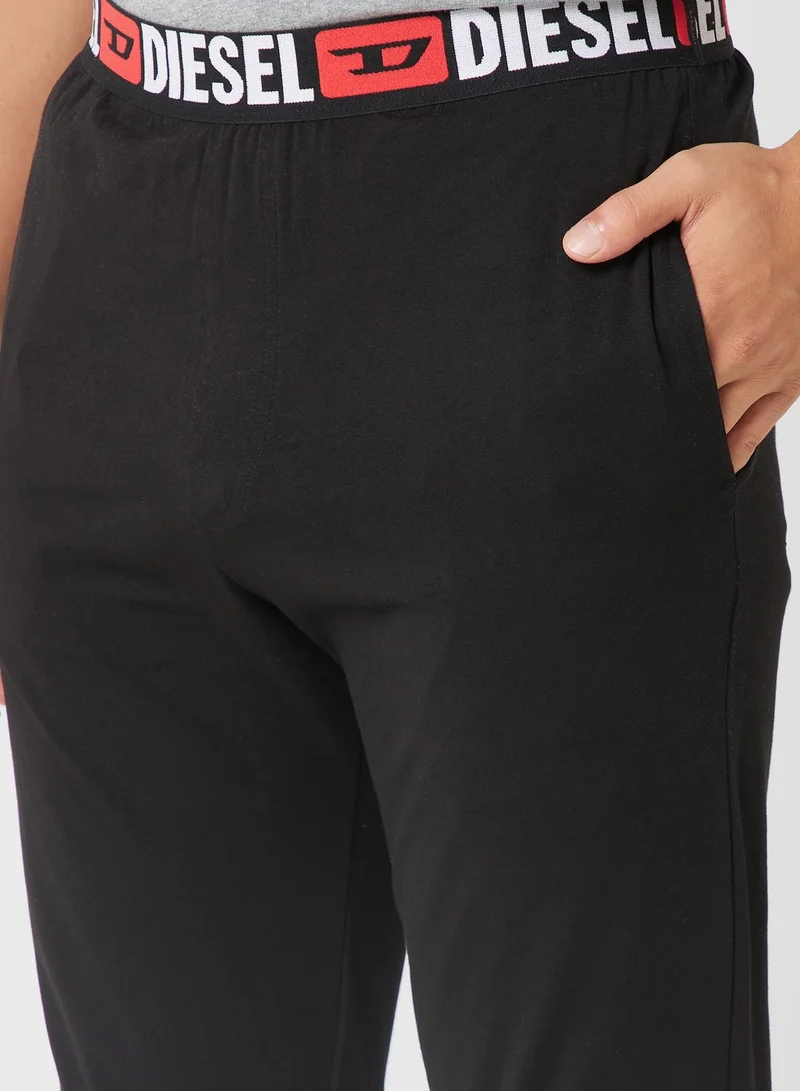 DIESEL Logo Band Cuffed Sweatpants