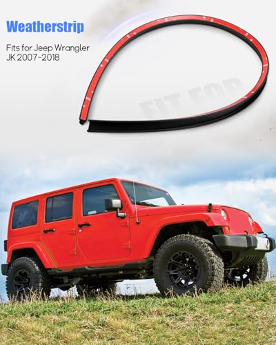 JUWEVAZU Hood Seal Weatherstrip Fit for Jeep Wrangler 2007 2008 2009 2010 2011 2012 2013 2014 2015 2016 2017 2018 Front Hood to Grille Weatherproof Seal Belt Replace 55397279AB - Image 3