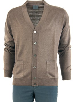 Oppland Men's Dad Cardigan with Elegant Buttons on the Front and Classic Double Pockets  - Image 2
