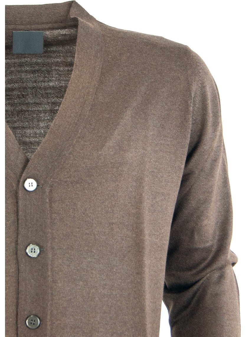 Oppland - Men's Dad Cardigan with Elegant Buttons on the Front and Classic Double Pockets - Image 1