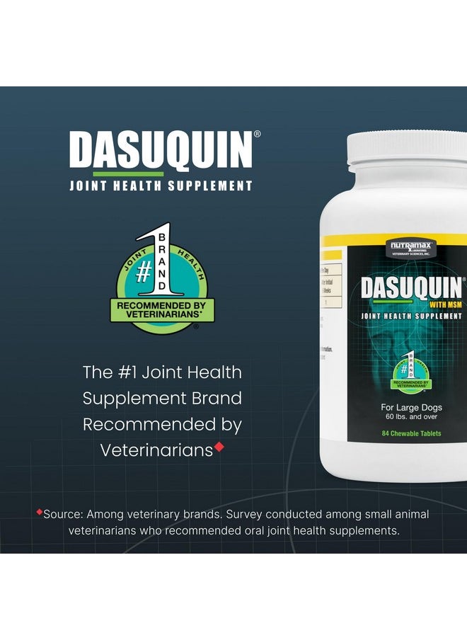 Nutramax Laboratories Nutramax Dasuquin with MSM Joint Health Supplement for Large Dogs - With Glucosamine, MSM, Chondroitin, ASU, Boswellia Serrata Extract, and Green Tea Extract, 84 Chewable Tablets  - Image 3