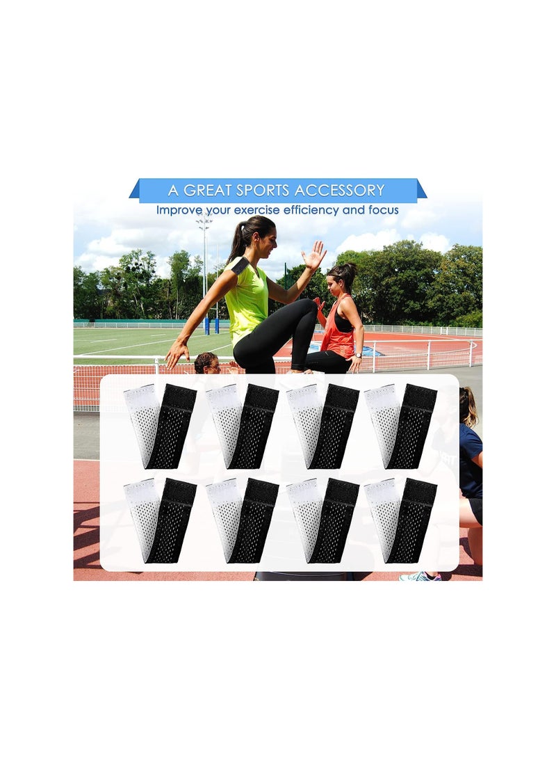 SOLARAE Jersey Sleeve Bands, Sleeve Holders Soccer Softball, Sleeve Ties with Hook and Loop Fasteners, Sleeve Straps for Shirts with Hook and Loop Fasteners for Boys Girls, for Soccer Basketball(8 Pack) - Image 4