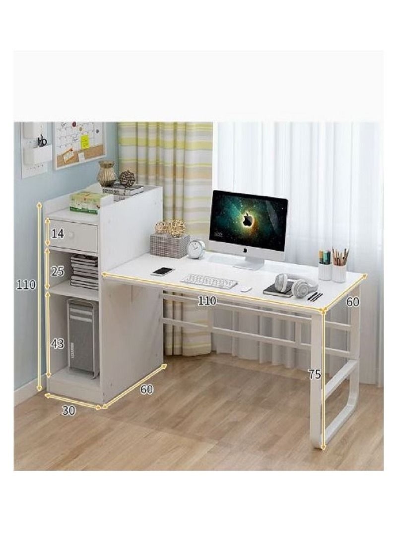 AGD Study Table Computer Desk with Bookcase 110x60x110cm  - Image 4
