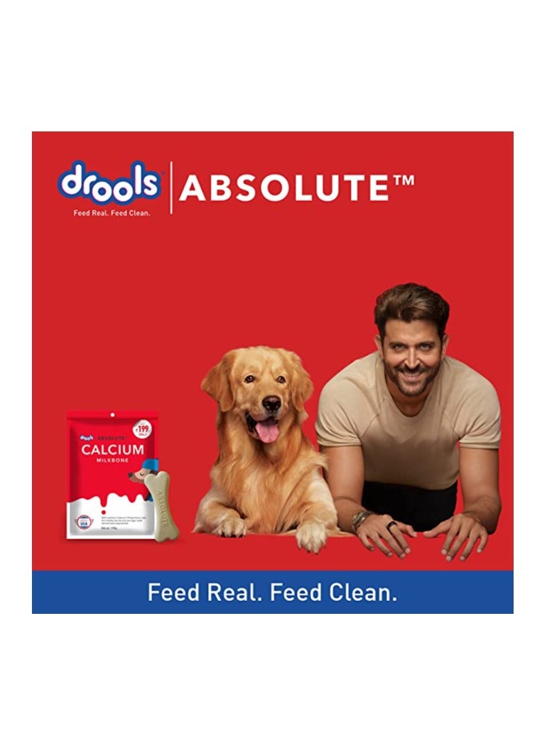 Drools Absolute Calcium Bone Pouch For All Life Stages Dog, Chicken, 190 g - Image 4