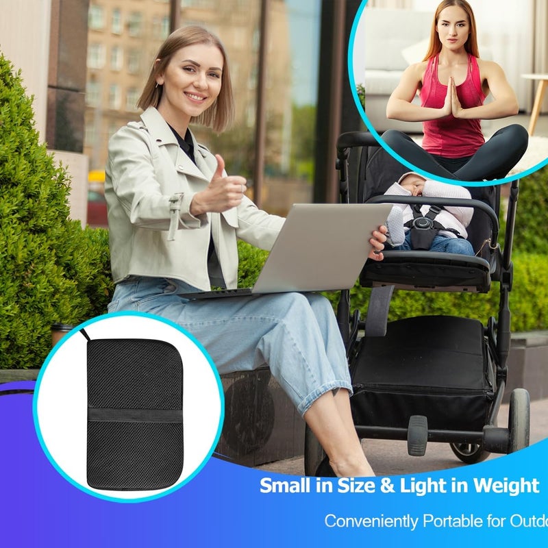masteymoh Small Foldable Seat Cushion 1 Inch Thick, Portable Gel Seat Cushion for Pressure Relief, Light Portable seat Cushion for Travel seat Cushion, Foldable for Easier Storage - Image 3