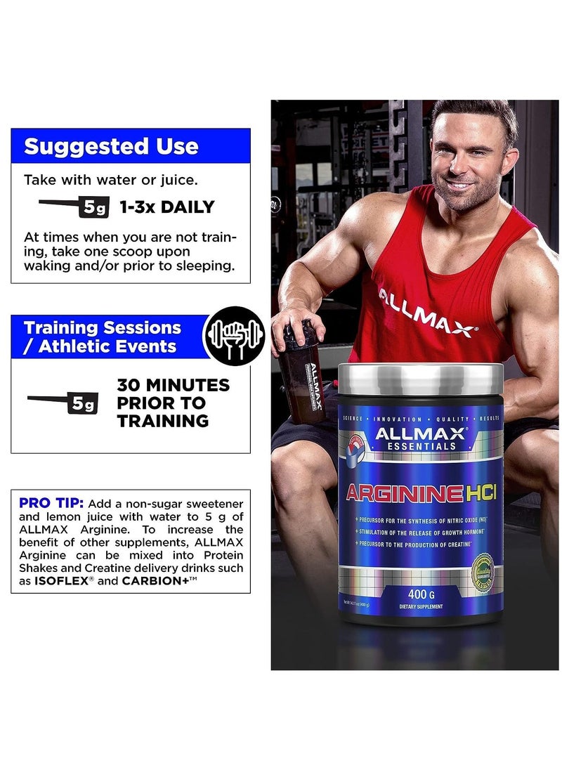 Allmax - Essentials ARGININE HCL (400 g) - Image 1