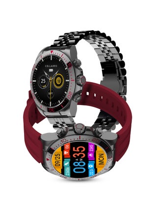 ROYCE U Smart Watch with Bluetooth Calling, 1.43” AMOLED Display, Water-Resistant Design, Multi-Language Support - Extra Silicon Strap - pzsku/ZE0EDD85EE68D2425F98FZ/45/_/1740735416/55abf180-830f-4ff6-96d8-563917649476