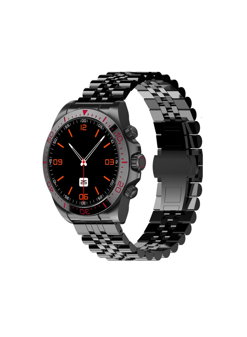 ROYCE U Smart Watch with Bluetooth Calling, 1.43” AMOLED Display, Water-Resistant Design, Multi-Language Support - Extra Silicon Strap