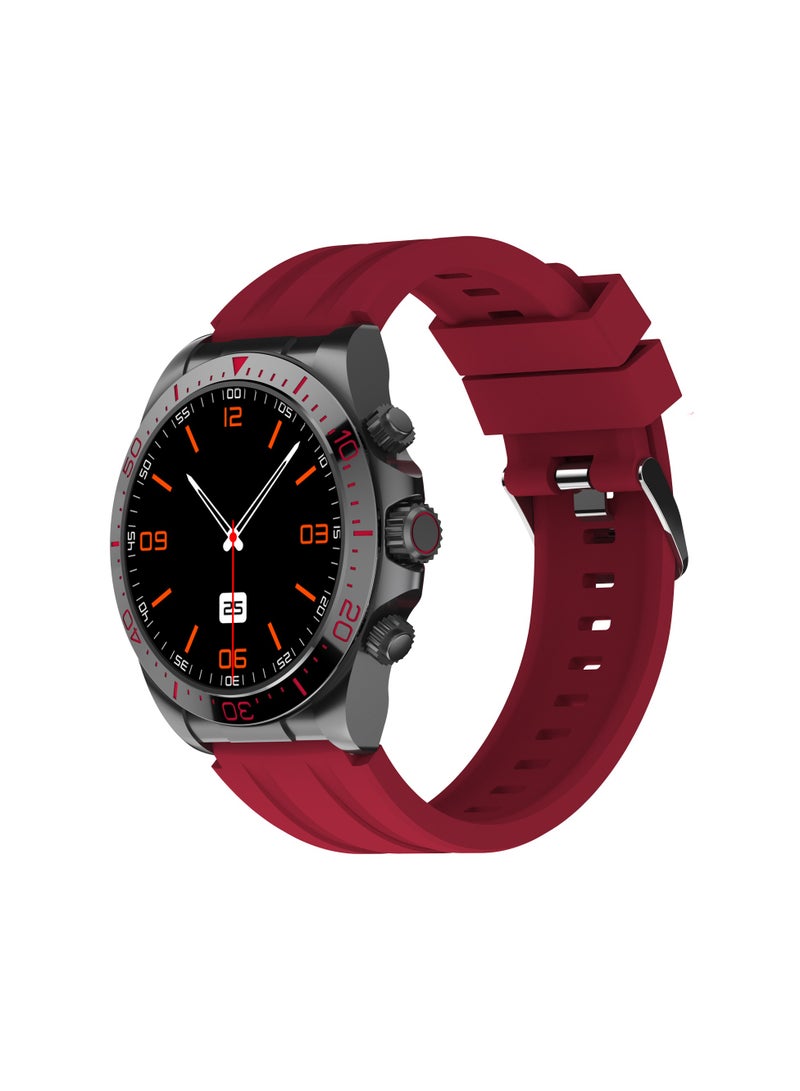 ROYCE U Smart Watch with Bluetooth Calling, 1.43” AMOLED Display, Water-Resistant Design, Multi-Language Support - Extra Silicon Strap
