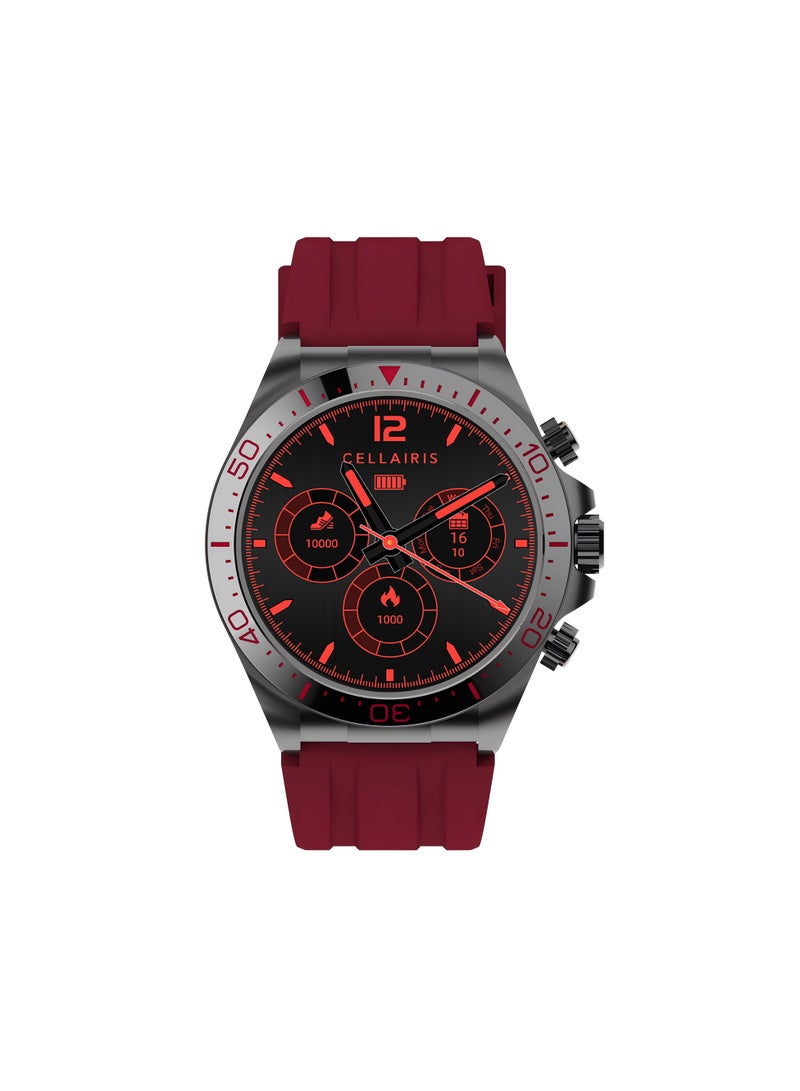 ROYCE U Smart Watch with Bluetooth Calling, 1.43” AMOLED Display, Water-Resistant Design, Multi-Language Support - Extra Silicon Strap