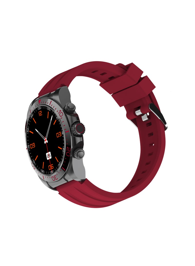 ROYCE U Smart Watch with Bluetooth Calling, 1.43” AMOLED Display, Water-Resistant Design, Multi-Language Support - Extra Silicon Strap