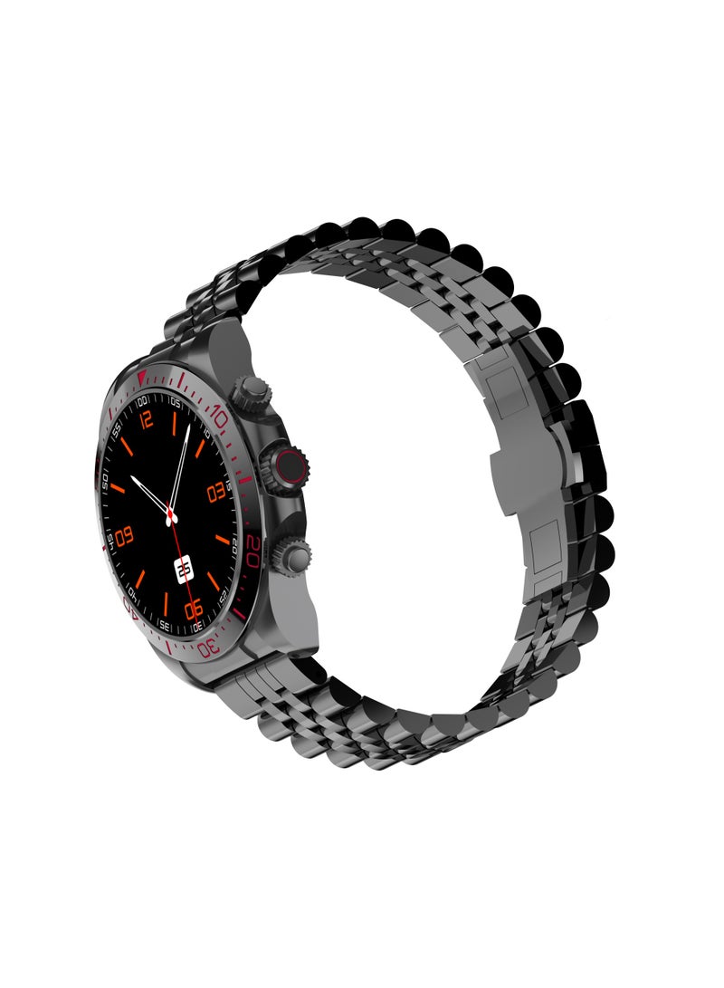 ROYCE U Smart Watch with Bluetooth Calling, 1.43” AMOLED Display, Water-Resistant Design, Multi-Language Support - Extra Silicon Strap