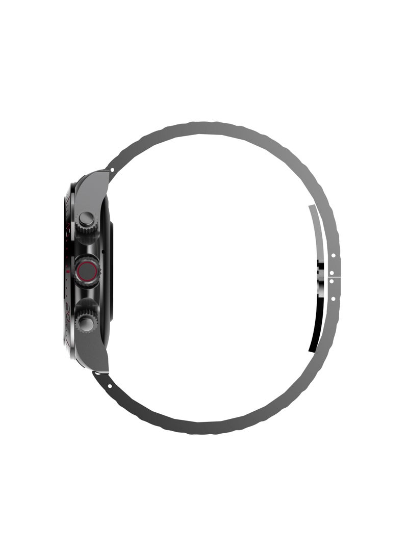 ROYCE U Smart Watch with Bluetooth Calling, 1.43” AMOLED Display, Water-Resistant Design, Multi-Language Support - Extra Silicon Strap