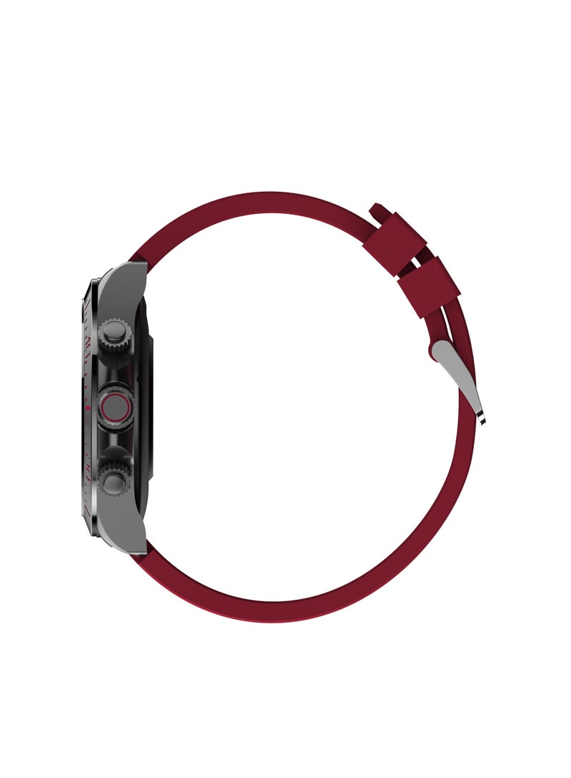 ROYCE U Smart Watch with Bluetooth Calling, 1.43” AMOLED Display, Water-Resistant Design, Multi-Language Support - Extra Silicon Strap