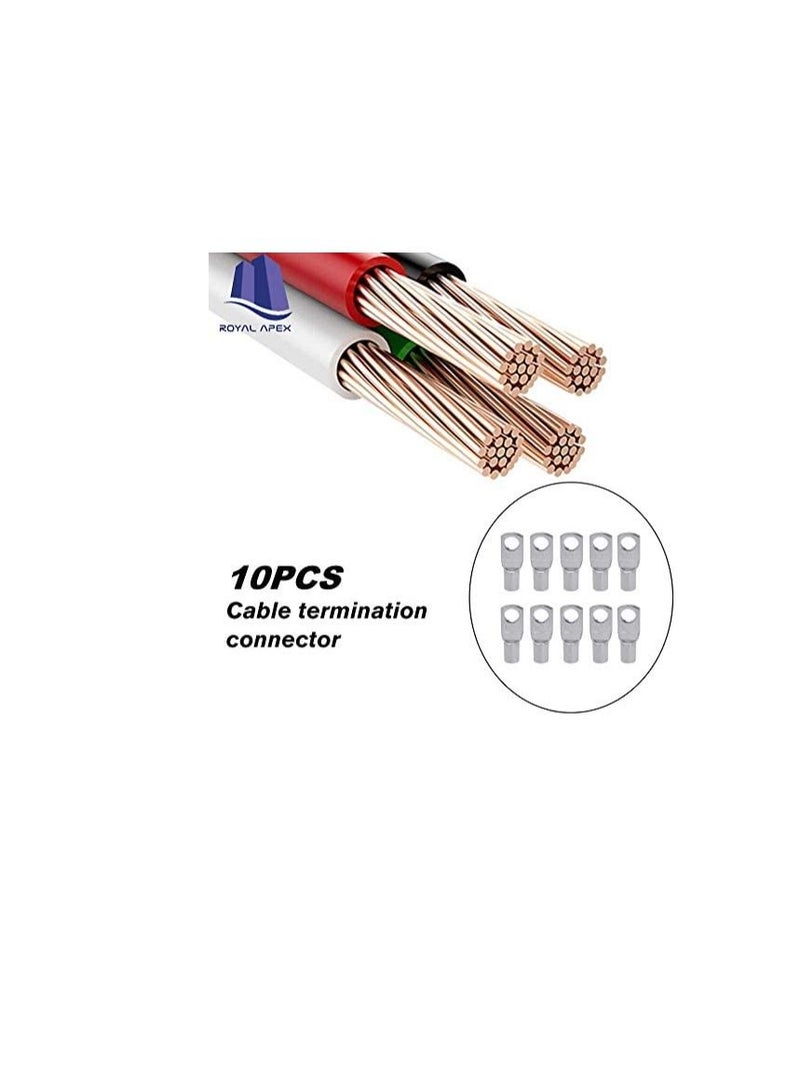 Copper Cable Lugs 10Pcs Set-Wire Terminals, Connector Cable lugs Ring Battery SC Terminals, for Marine, Solar, Automotive, Electric, Home Applications etc (Hole Size 16mm, Cable Size 300mm)  - Image 3